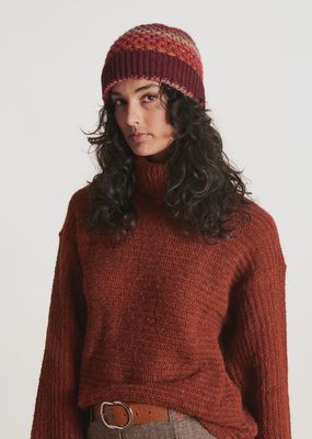 LA FÉE MARABOUTÉE Bonnet multicolore tricoté FK-AT-EKLESI_727
