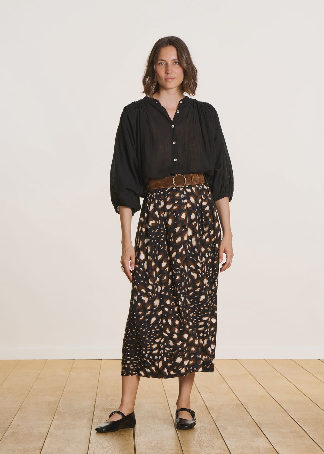 LA FÉE MARABOUTÉE – Brown Suede Effect Belt FK-AC-EDAME_730