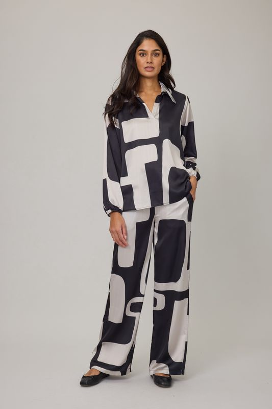 PISTACHE Blouse satin 424176-AM