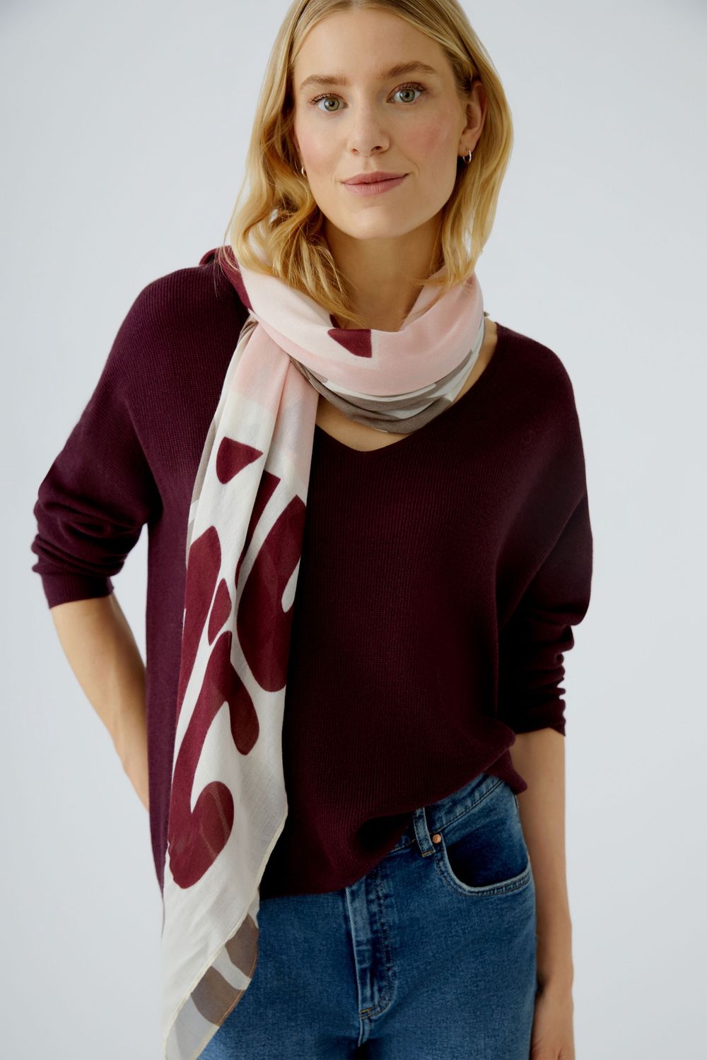 OUI Foulard 94667 Rose Red