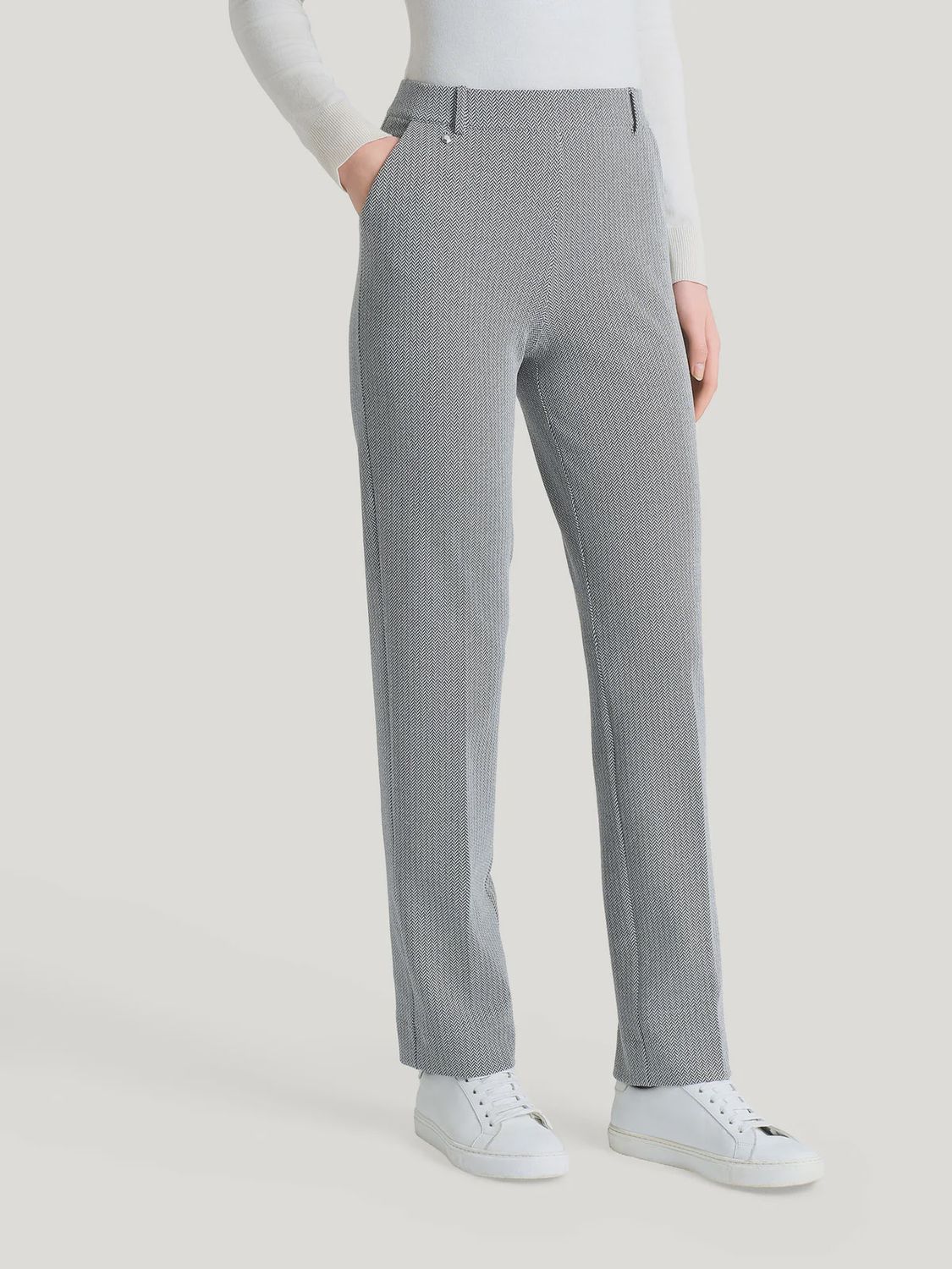 RAGNO Pantalon droit Eco Jacquard chevron DR83PP