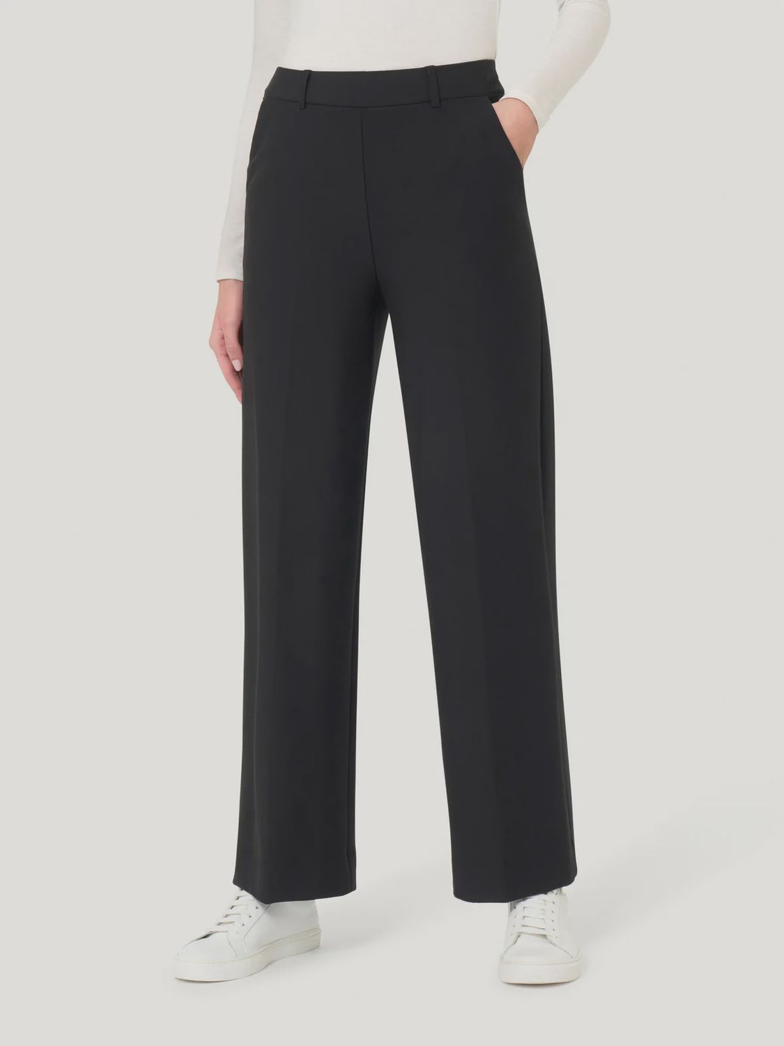 RAGNO Wide-Ankle Cropped Pants DB24P4