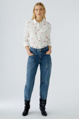 OUI Blouse Red Lips 94584-2025I