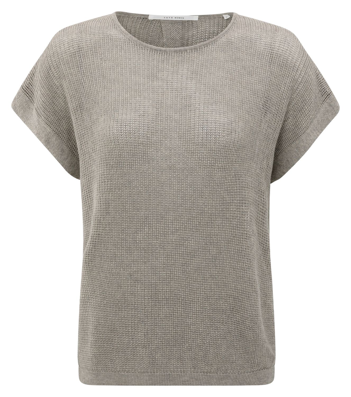 YAYA – Sleeveless Sweater with Back Buttons (01-000493-509)
