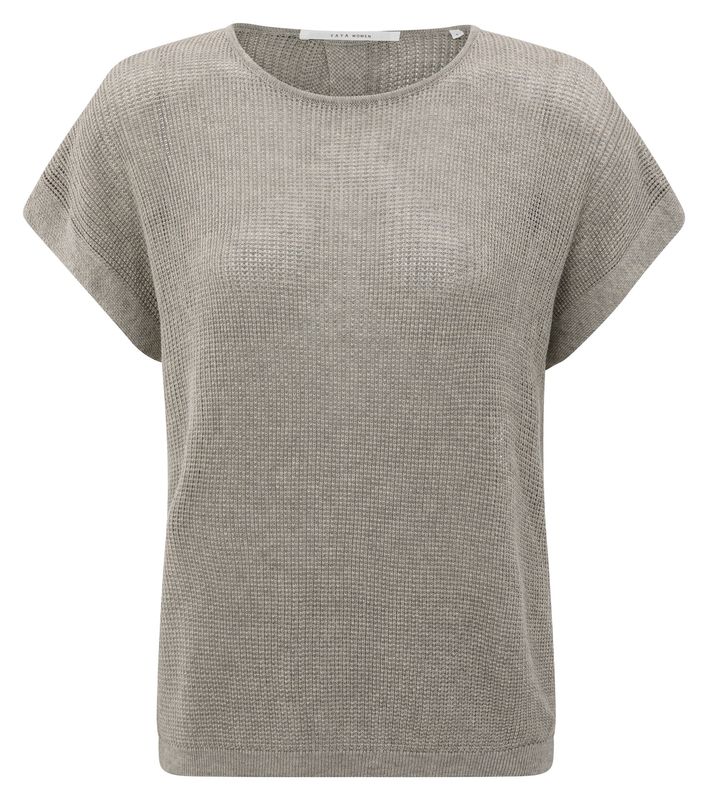 YAYA – Sleeveless Sweater with Back Buttons (01-000493-509)