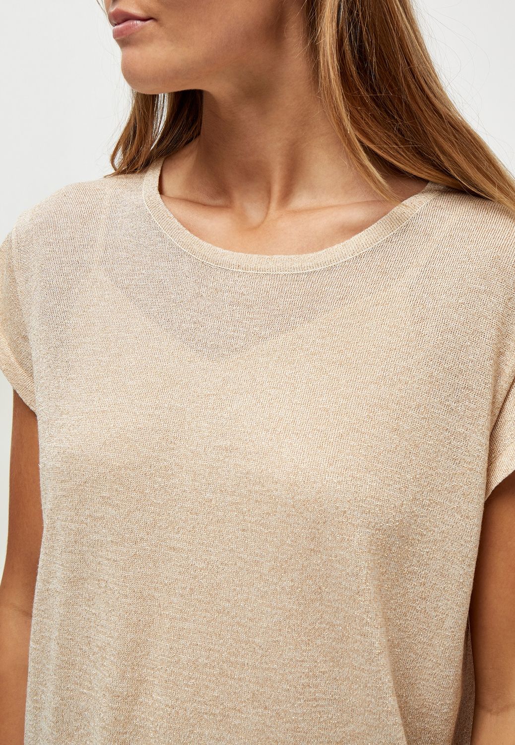 Minus – MSCarlina Knit Tee MI4035 (Black Metallic / Black Lurex)
