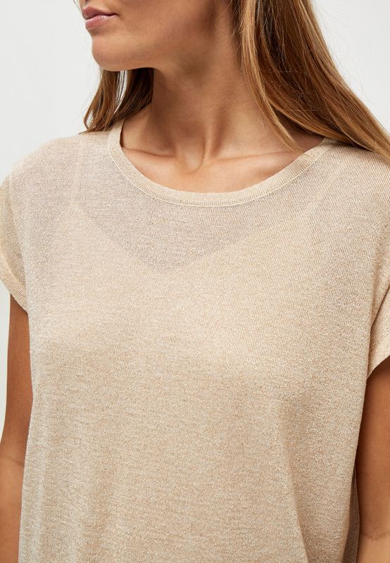 Minus – MSCarlina Knit Tee MI4035 (Black Metallic / Black Lurex)