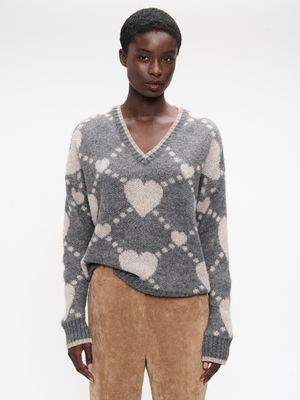 JANE LUSHKA Hearts Sweater H23379-FW25