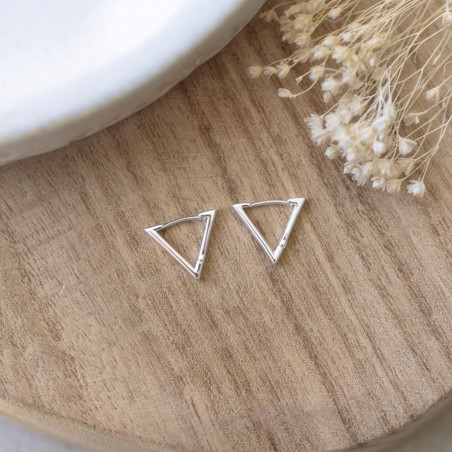 GLEE Jewelry Triad Hoops Earrings
