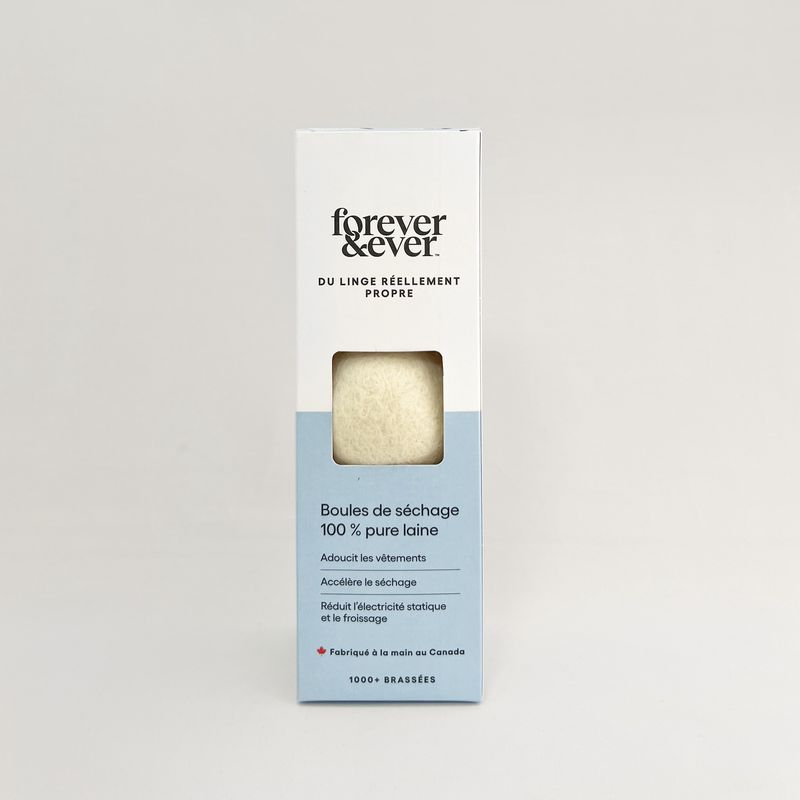 FOREVER &amp; EVER Wool Dryer Balls – Set of 3 02320-WHT