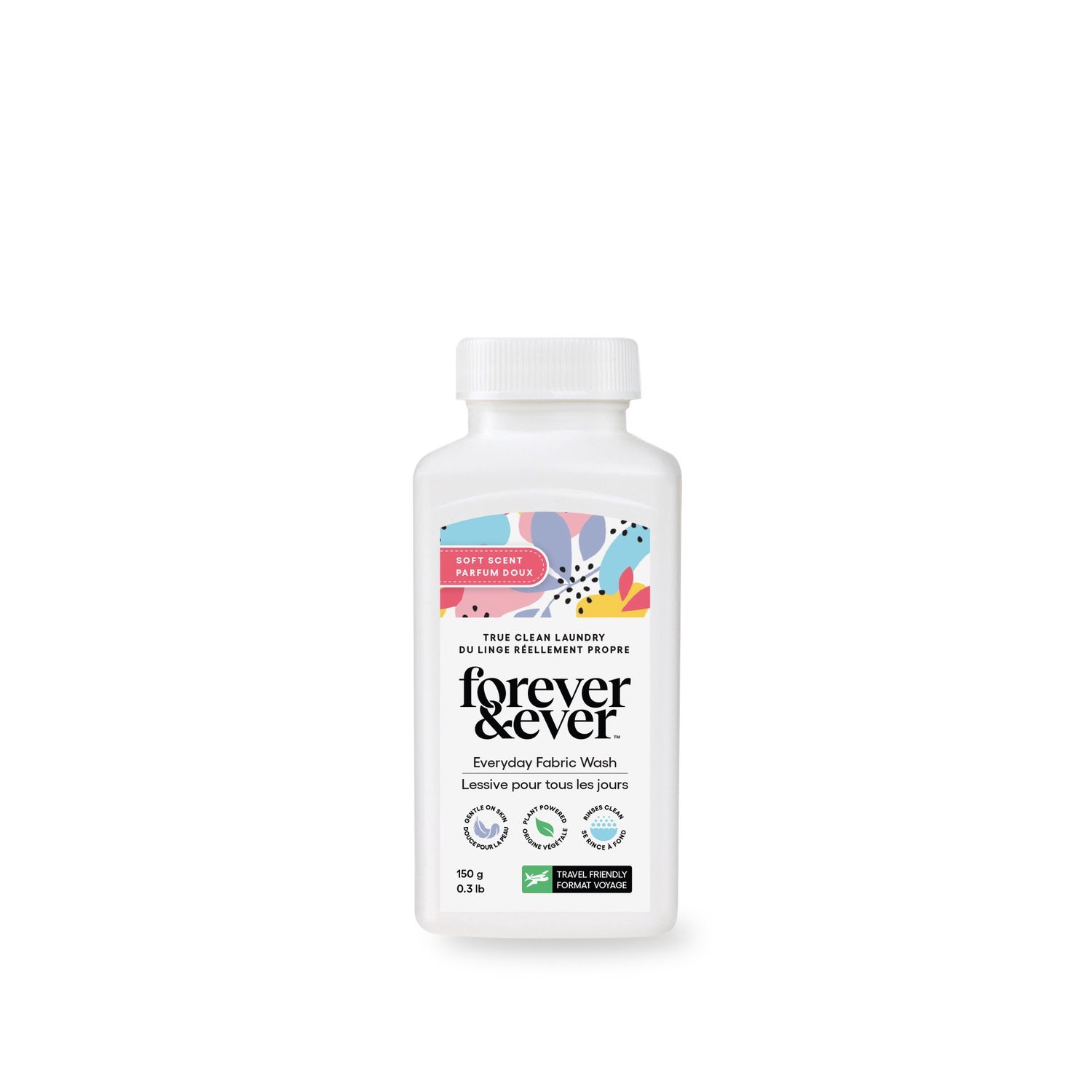 FOREVER &amp; EVER Powder Laundry Soap – Travel Size, Soft Scent (#02200)