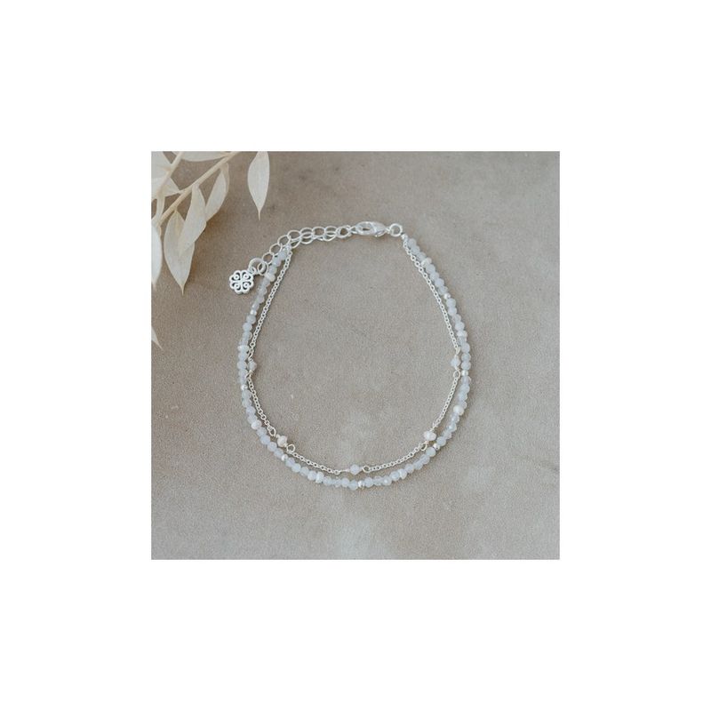 GLEE Bracelet Bethany silver/white