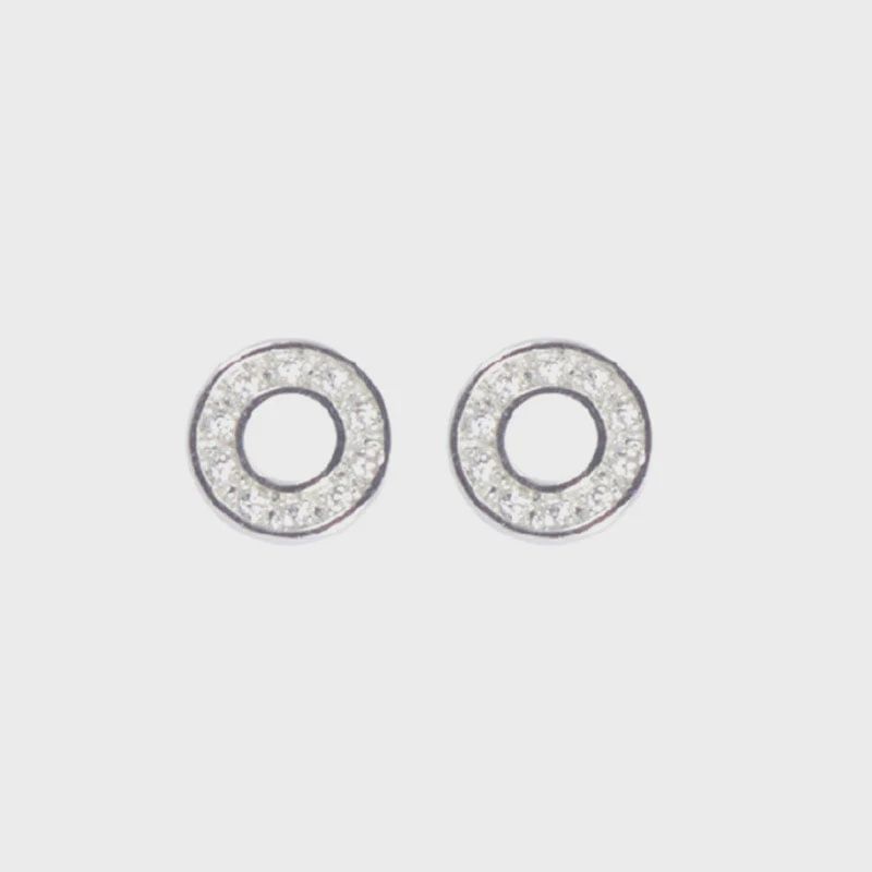BOUCLES D'OREILLES CERCLE DE VIE BO1416-SLV