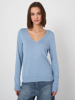 REPEAT CASHMERE Pull Col en V 400603