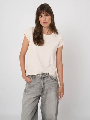 REPEAT T-shirt en maille coton manches courtes 500284