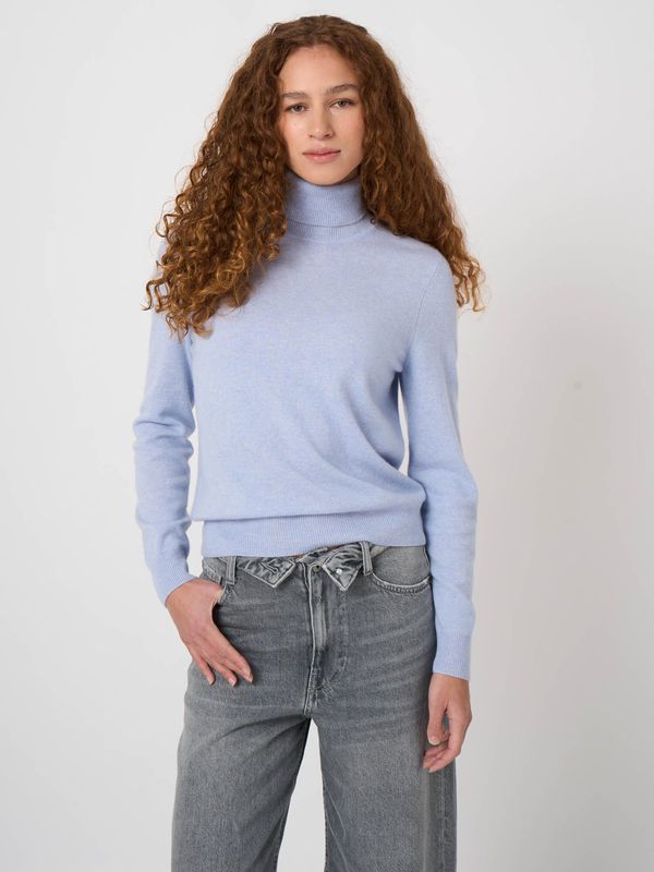 REPEAT Organic Cashmere Turtleneck Pullover 100512