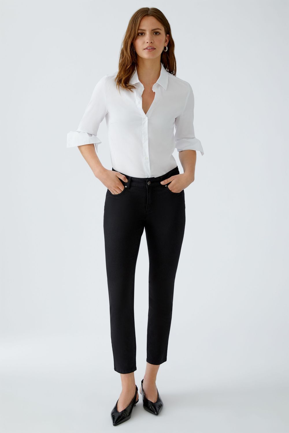 OUI BAXTOR Cropped Slim Jeggings 93363