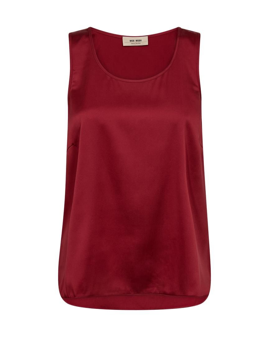 MOS MOSH Top Astrid Silk 134710, Colour: Rythmic Red, Size: XS