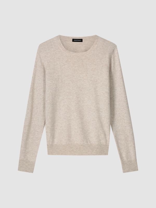 REPEAT 100% Organic Cashmere Knitted Pullover 100528