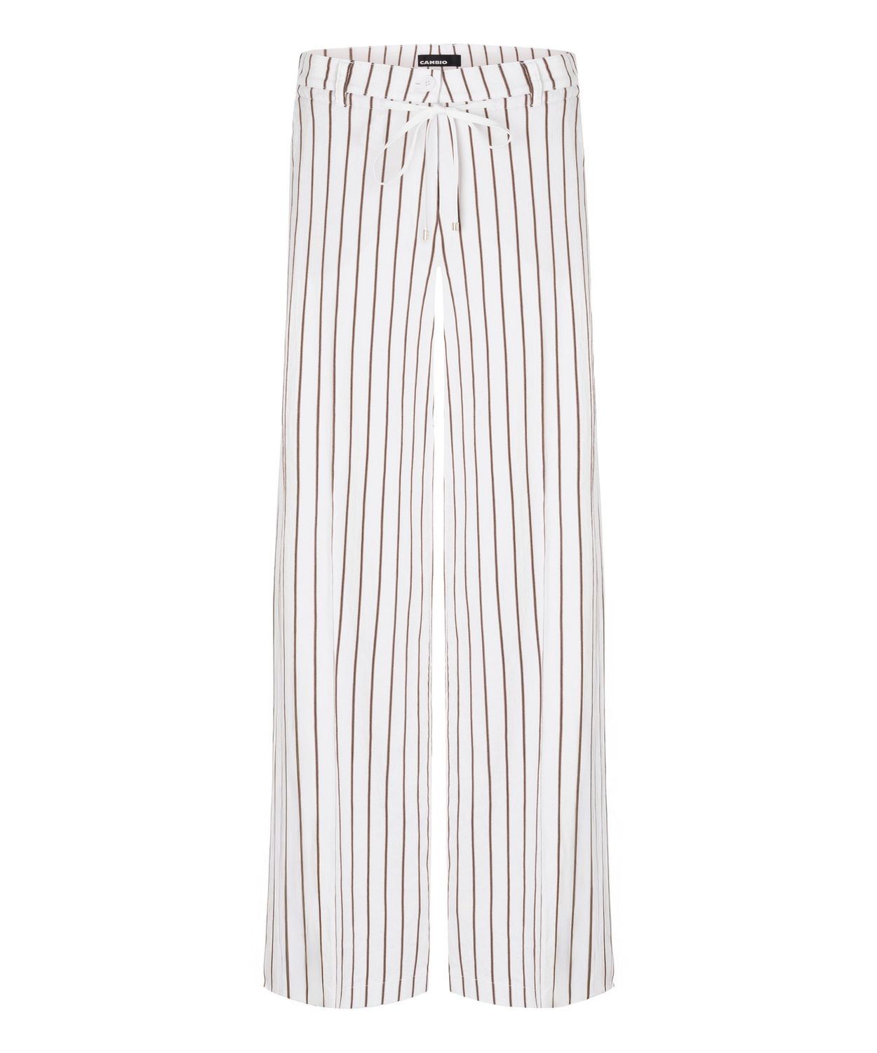 CAMBIO – Adrienne Pants 8731SP26_0414A03F, Colour: Stripe White/Coffee, Size: 34