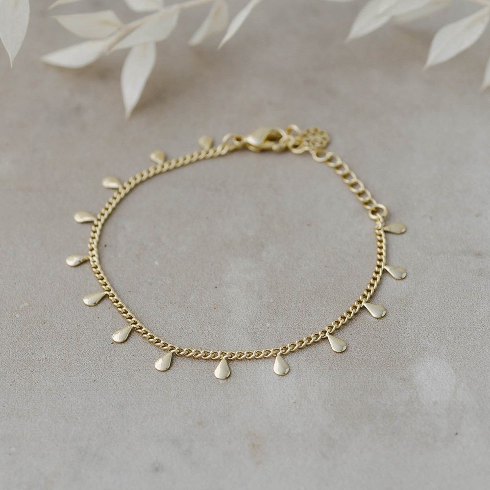 GLEE Jewelry Caprice Fringe Bracelet, Material: Or / Gold