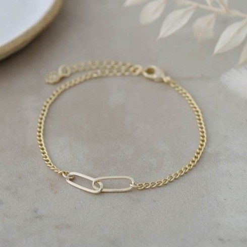 GLEE Jewelry Bracelet Linked Forever, Material: Or / Gold