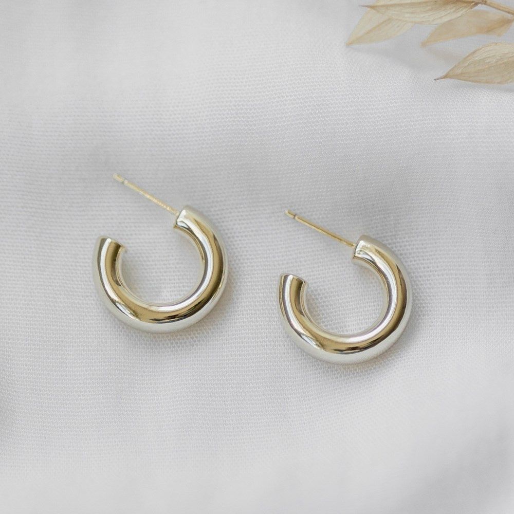 GLEE Jewelry Ample Hoops, Material: Or / Gold