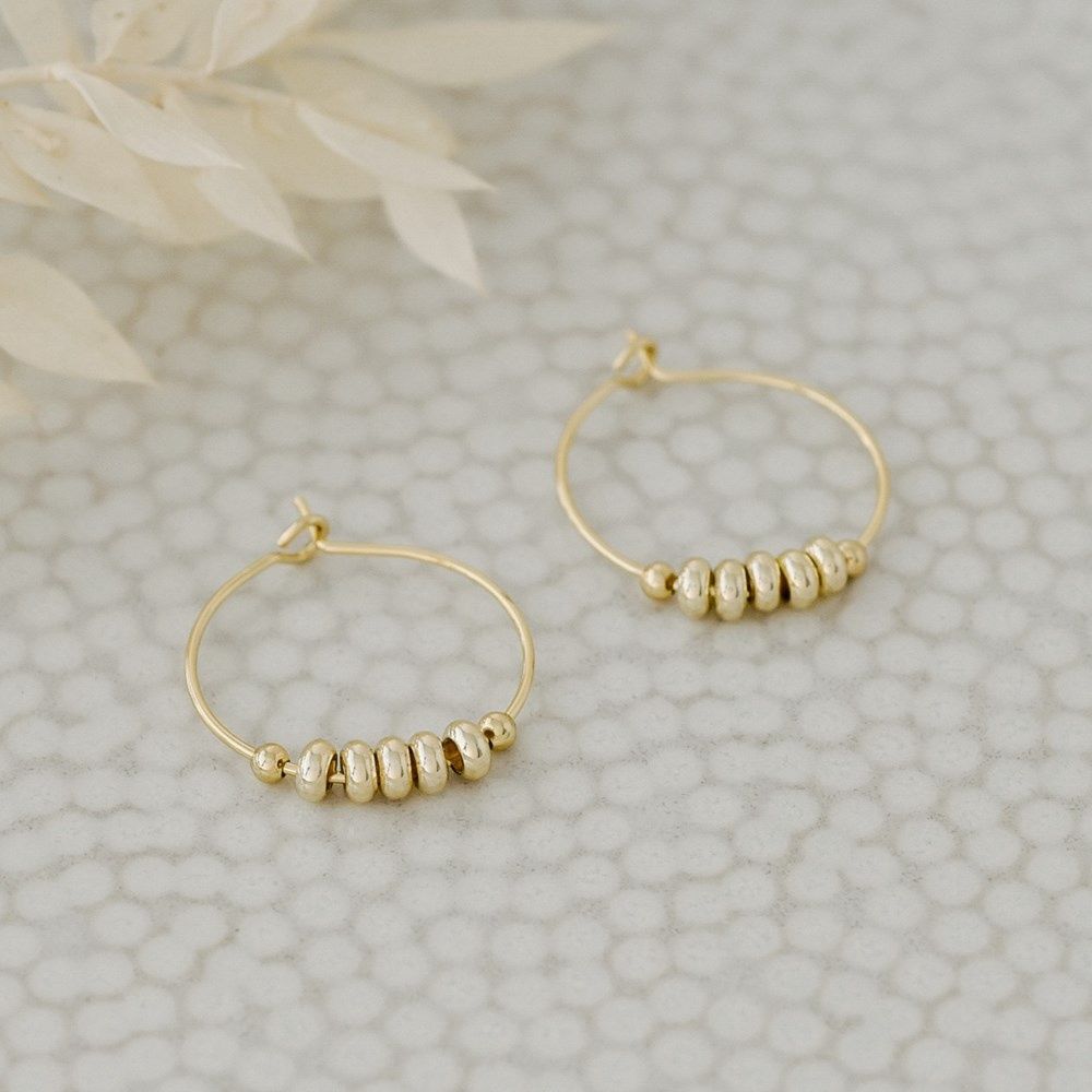 GLEE Jewelry Callie Hoops, Material: Or / Gold