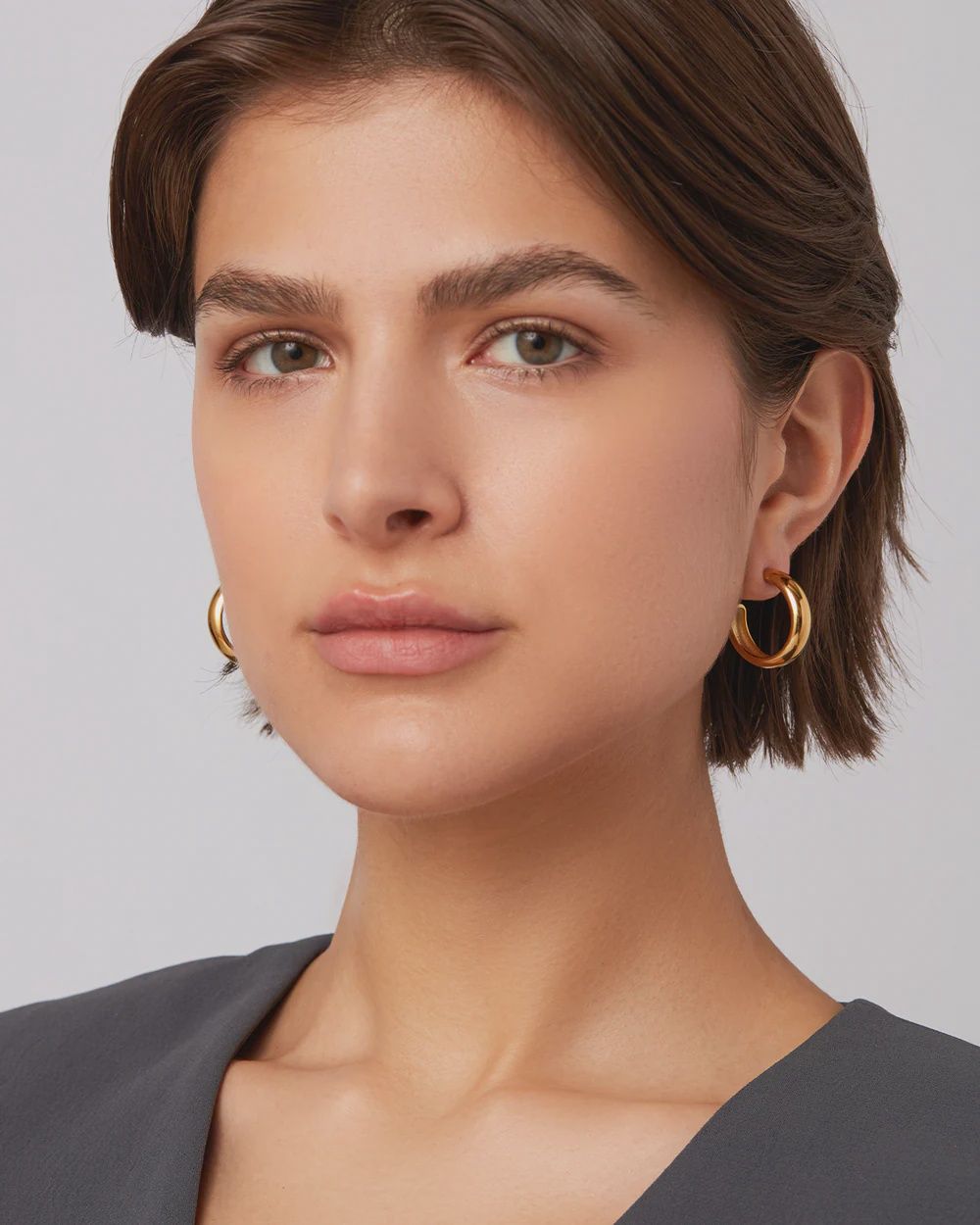 JENNY BIRD Boucles d'oreilles Staple Hoops Medium JB3420