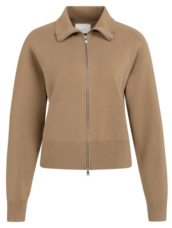 YAYA Long Sleeve Cardigan with Zipper 01-010144