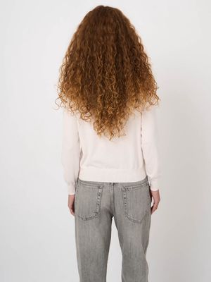 REPEAT Pullover coton col rond manches longues 401182