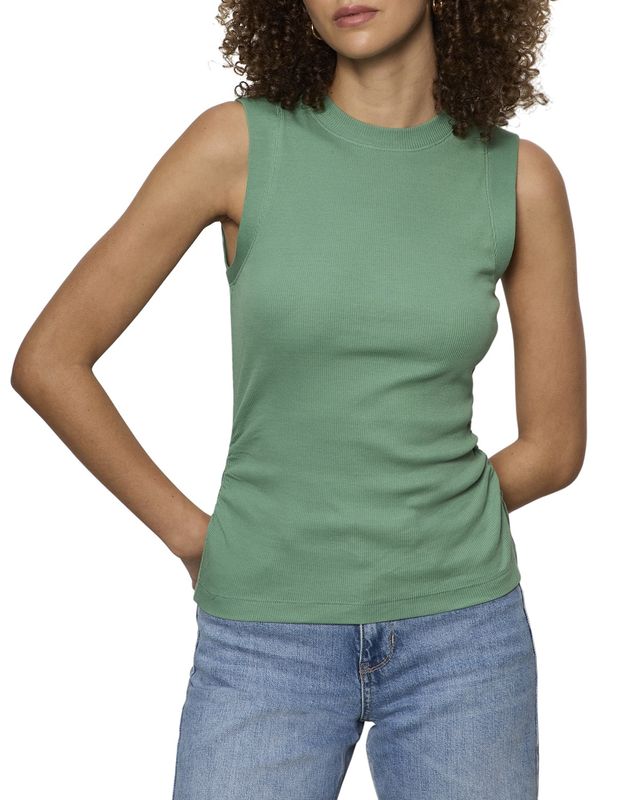 Sanctuary Ribbed Ruched Tank Camisole CT4109PP7X-SP26