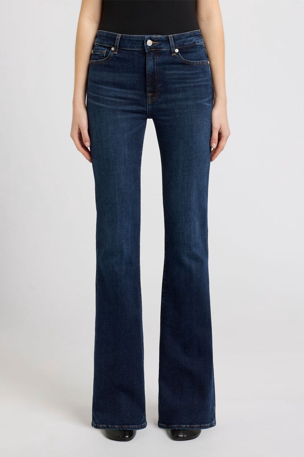 7 For All Mankind The Leggy Bootcut Midnight Fade Jeans 7U4X0C42