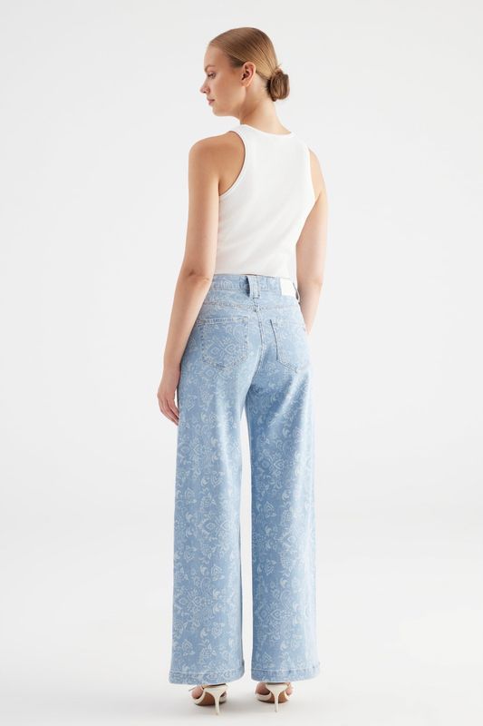 COJ Denim Lulu printed L30 HW Wide Leg