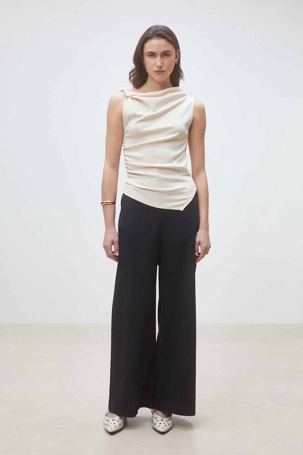 Suncoo Paris Jet Wide-Leg Trousers S26C04380