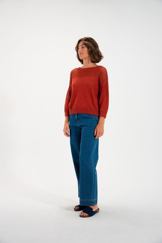 Tetouan Open-Knit Sweater Pechou – Mat de Misaine