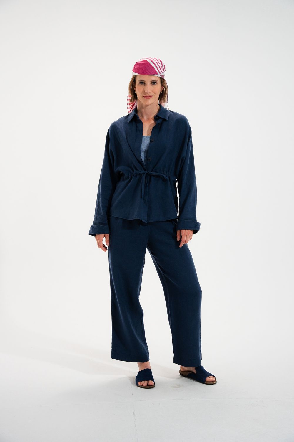 Pylos Wide-Leg Indigo Pants – Mat de Misaine