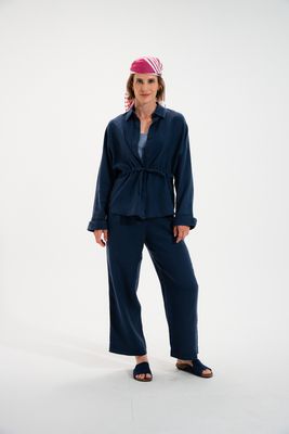 Pylos Wide-Leg Indigo Pants – Mat de Misaine