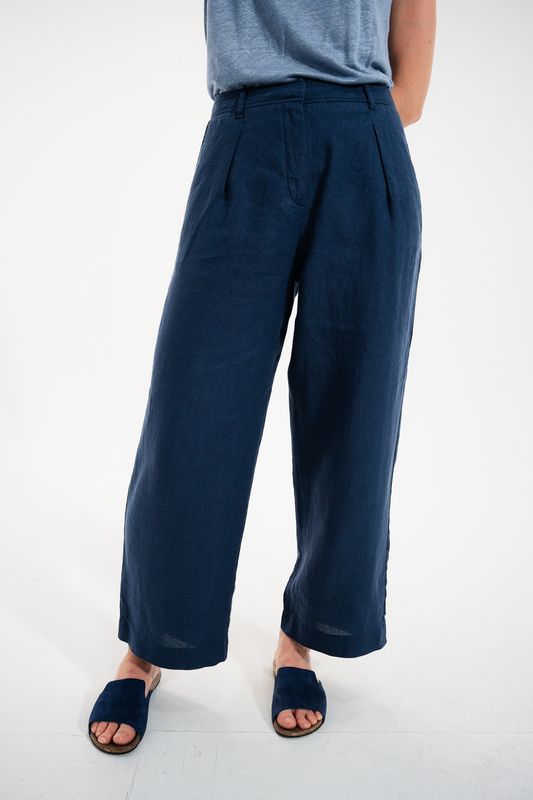 Pylos Wide-Leg Indigo Pants – Mat de Misaine