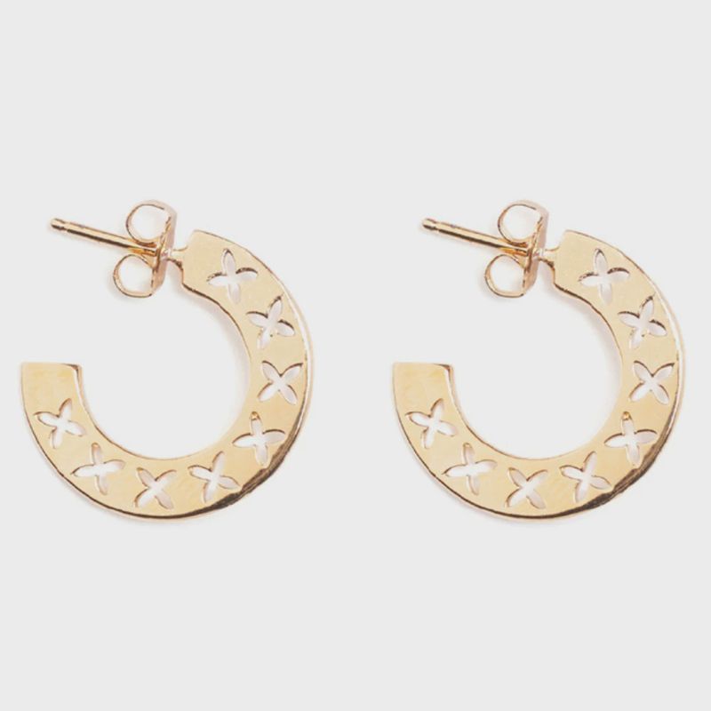 BEBLUE Gold Vermeil Hoop Earrings BO1483