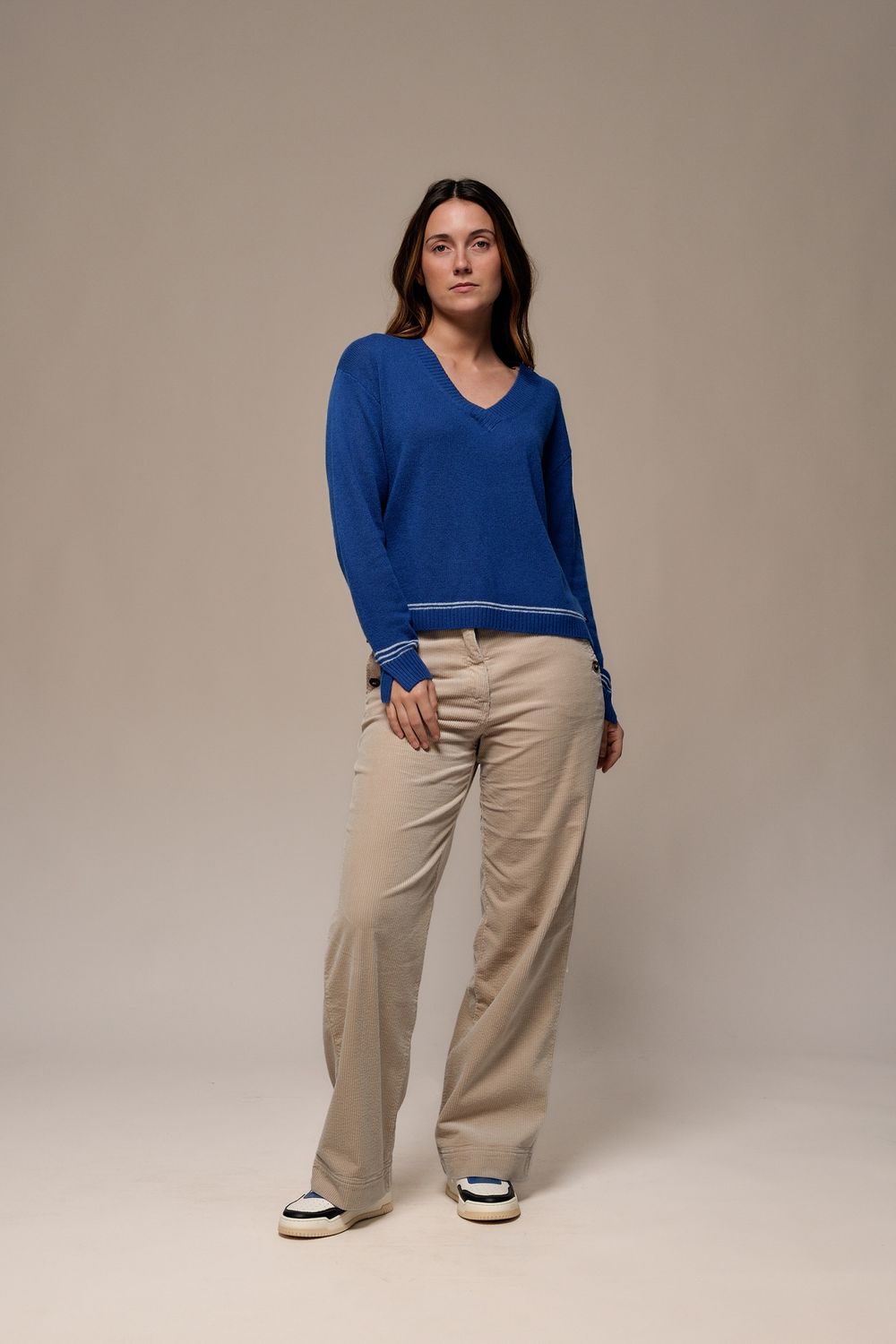 MAT DE MISAINE Tobata V-Neck Sweater 500