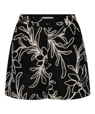 ESQUALO Embroidered Flower Shorts HS2615211