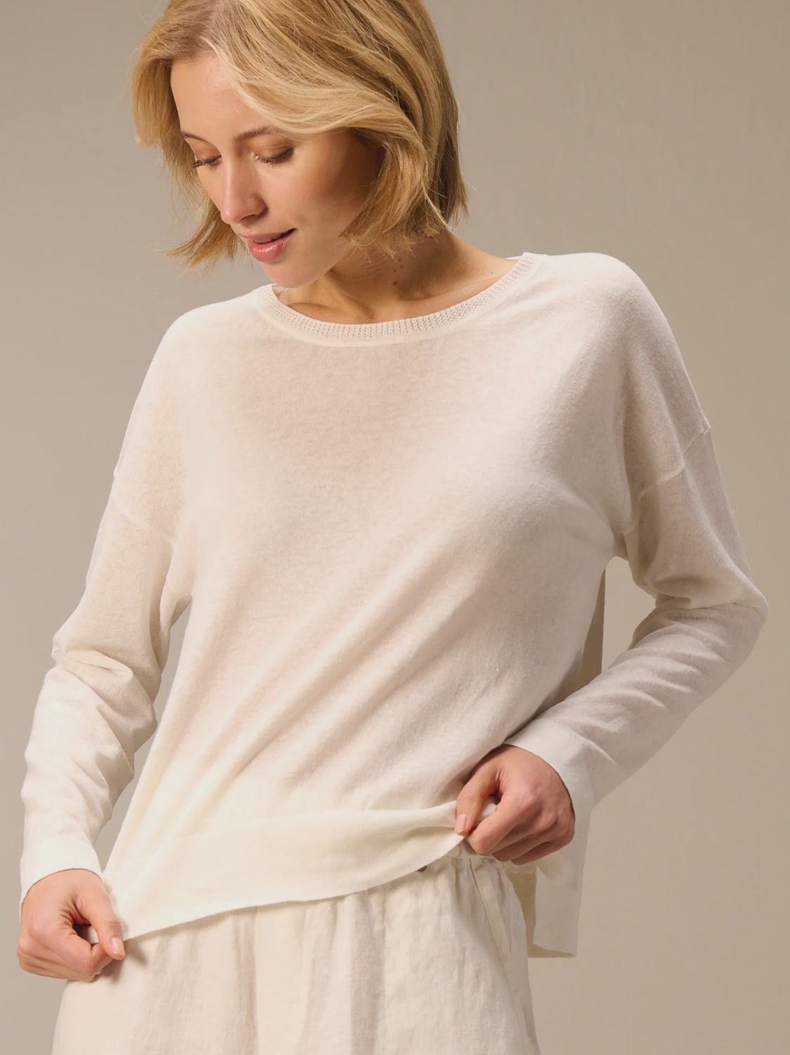 NILE Pullover S26271 Off-White, Size: XS