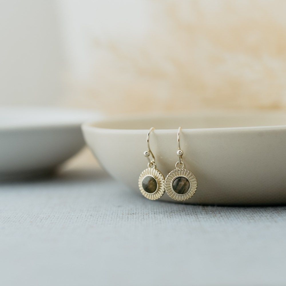 GLEE JEWELRY Lila earrings – Labradorite