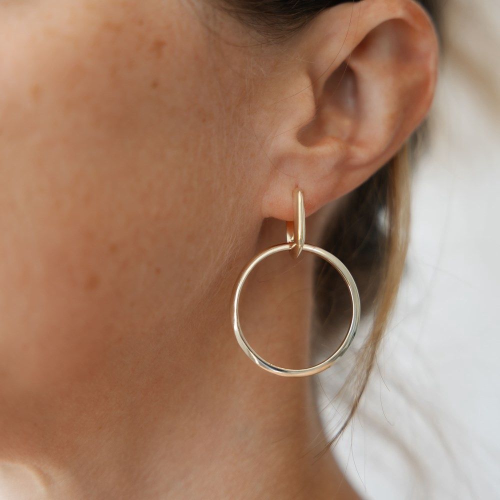 GLEE JEWELRY Twofold Circle earrings