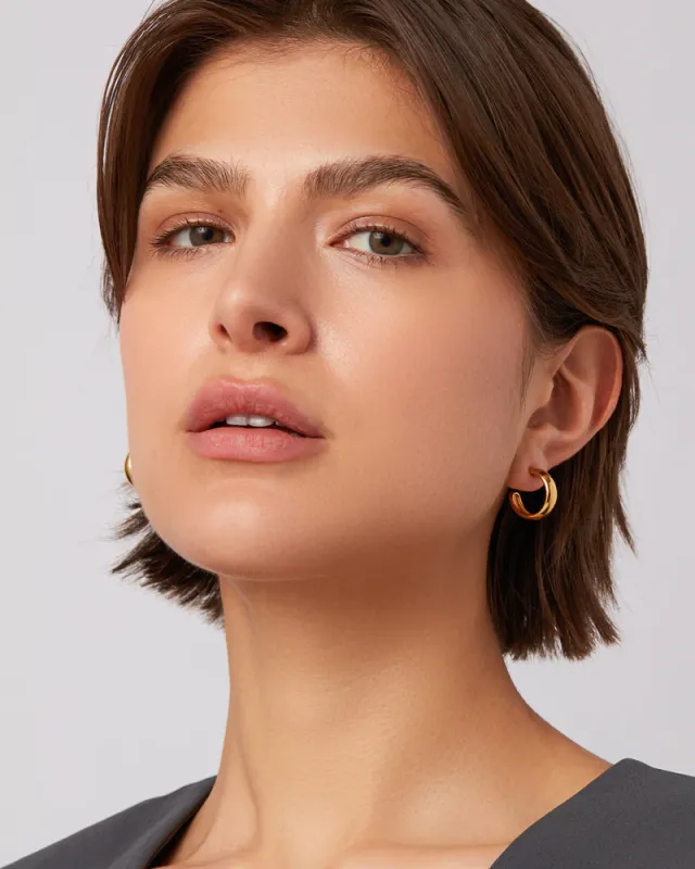JENNY BIRD Staple Hoop Earrings Small