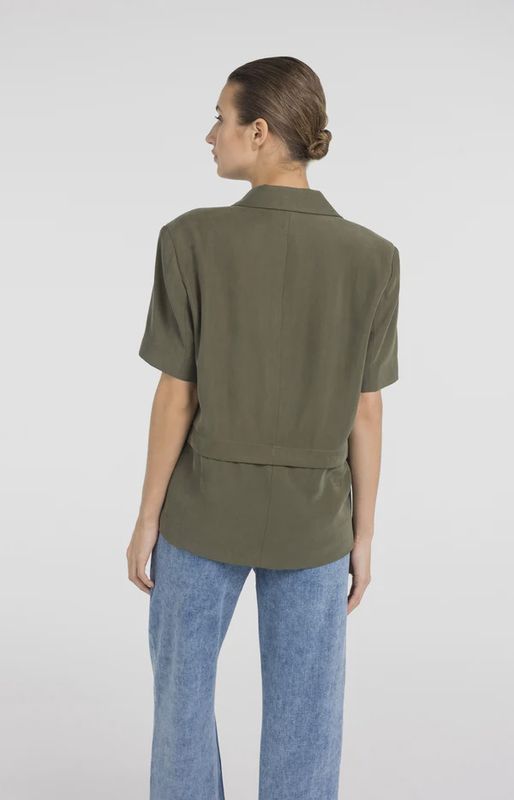 YAYA Woven shortsleeve blazer  01501083