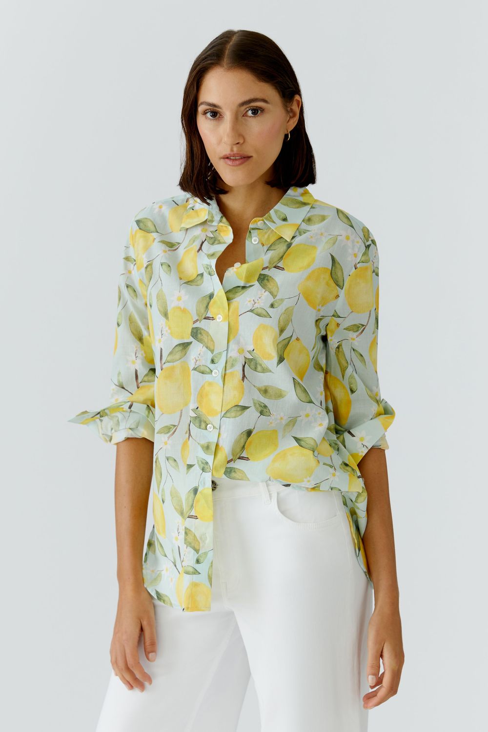 OUI Lemon Print Shirt 97535