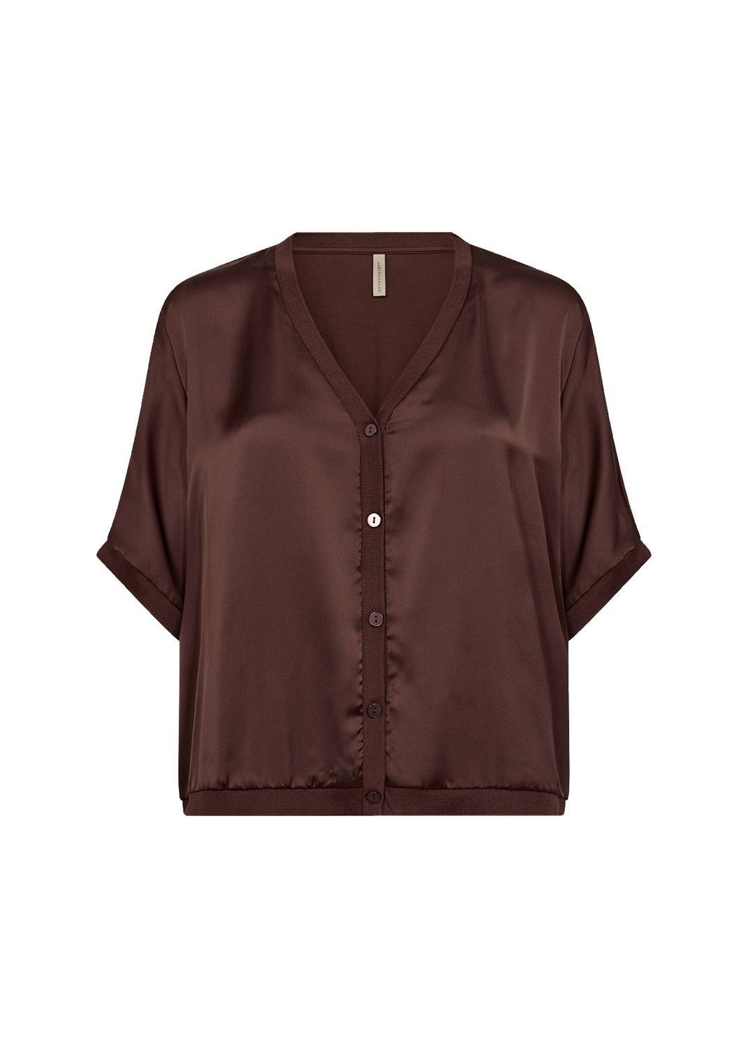 Soya Concept Ladies Knitted T.Shirt 27474, Colour: Rocky Road, Size: XS