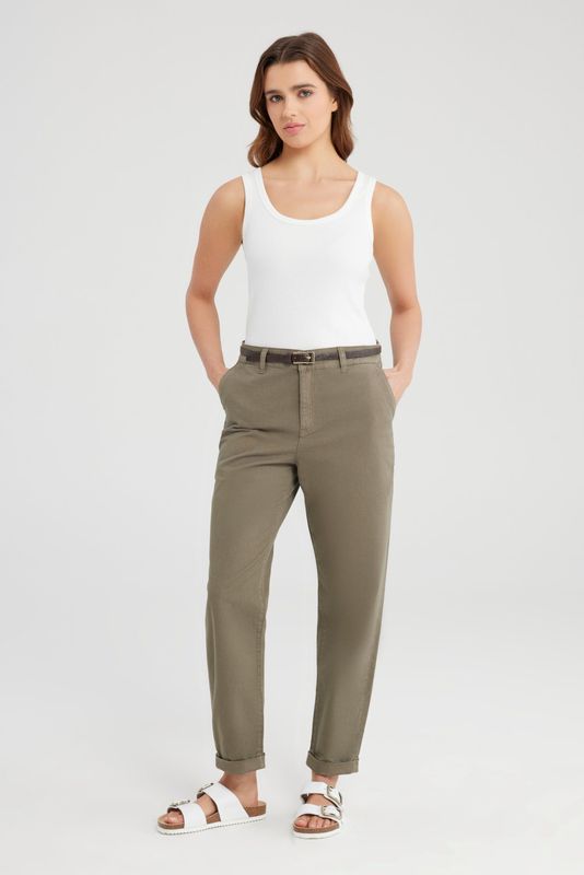 COJ Mid-Waist Balloon Twill Pants Ruth